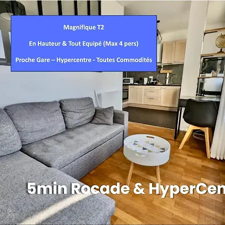 Excellent T2 - Superbe Vue Et Proche Rocade Apartment Grenoble